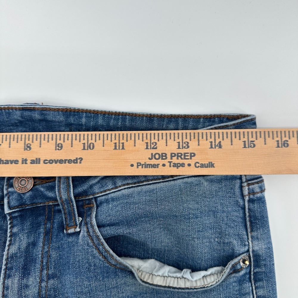 Izod‎ Jeans Mens Blue Denim Skinny 5-Pocket Low Rise Stretch Comfort Everyday - Picture 7 of 9